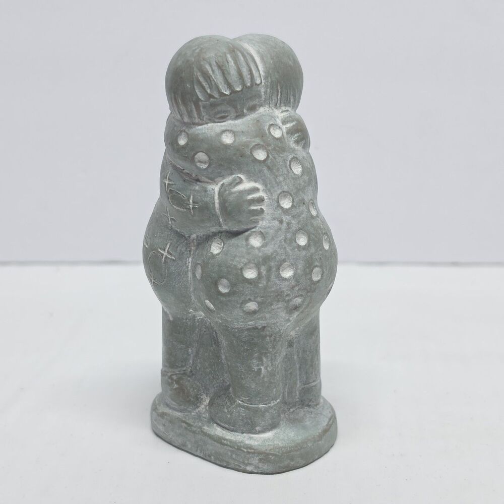 Vintage 1999 Isabel Bloom "Hugs" Sculpture STONE Signed Friends Figurine Gift
